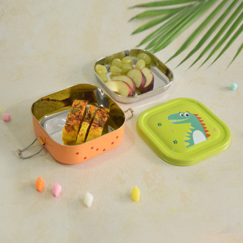 Kids Dino Stainless Steel Lunch Boxes