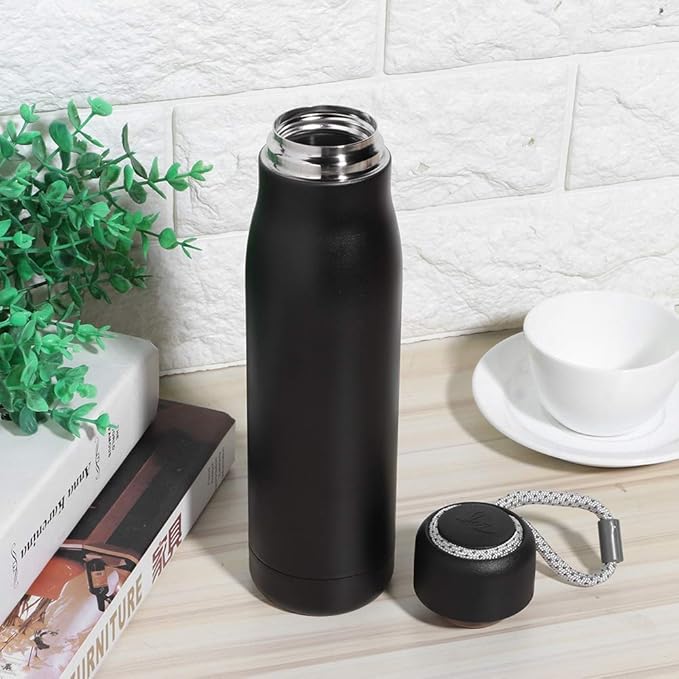 Stainless Steel Water Bottle with Portable Strap 500ml