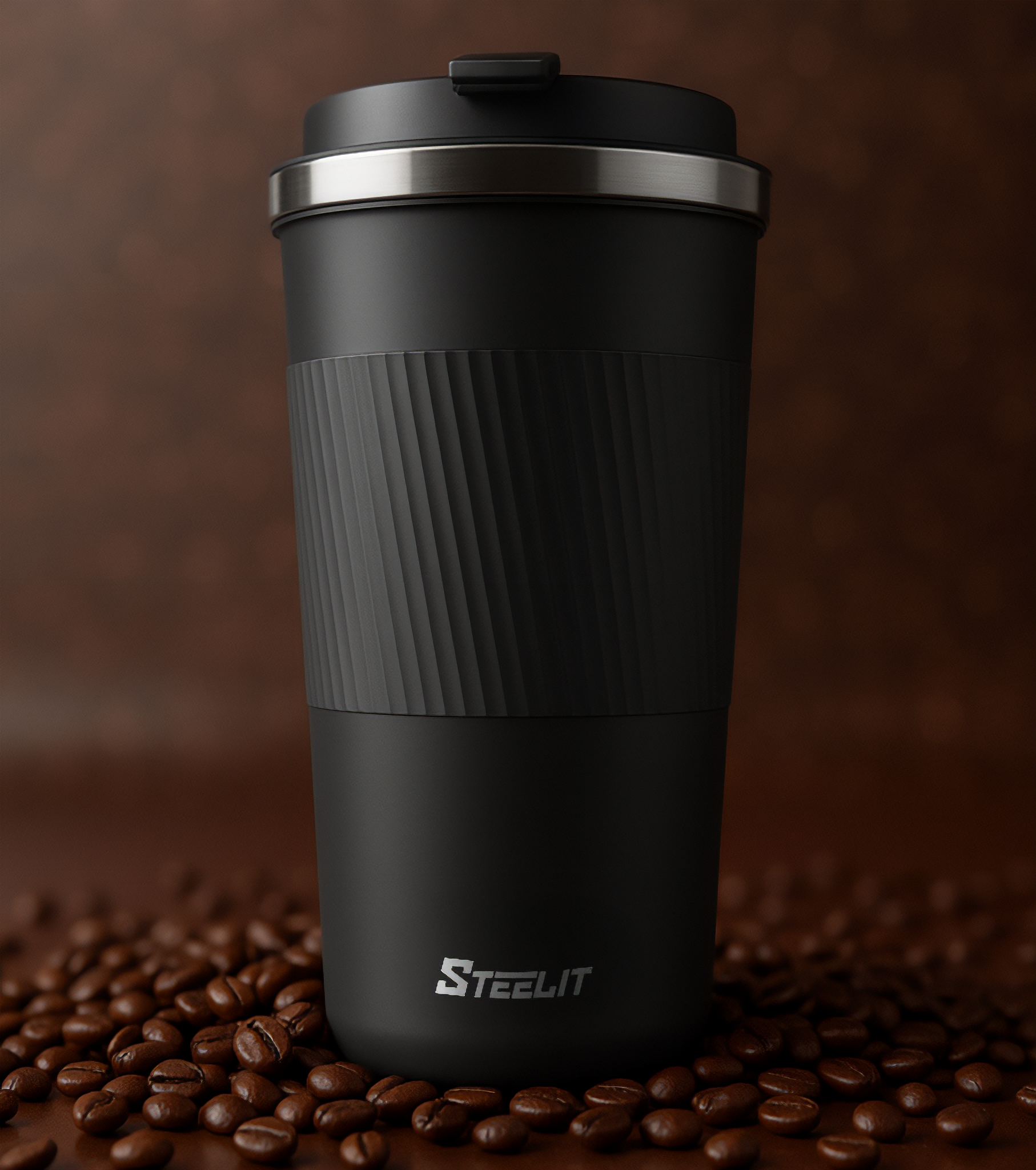 Stainless Steel Grip Mug Cup
