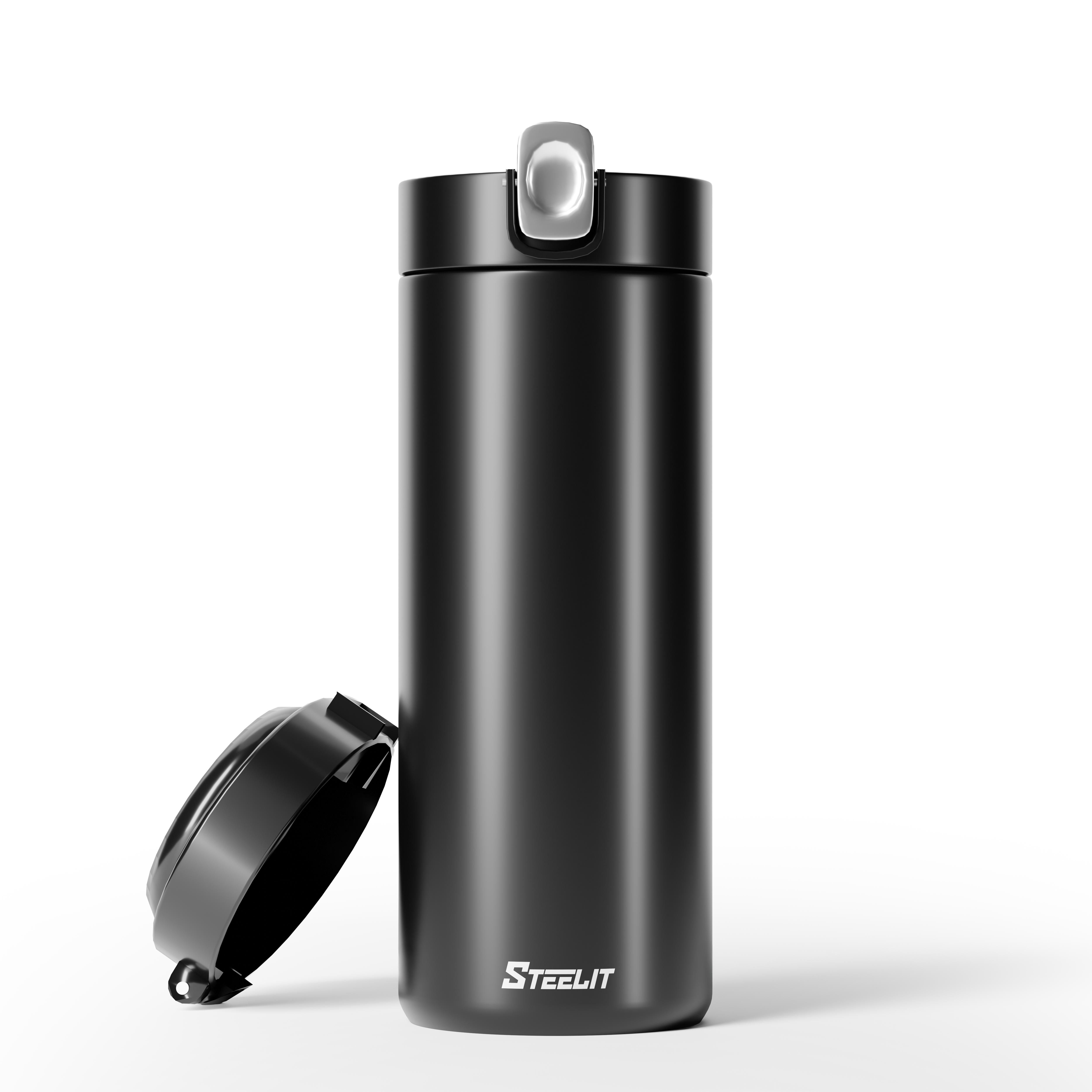 Stainless Steel Push Lock Bottle