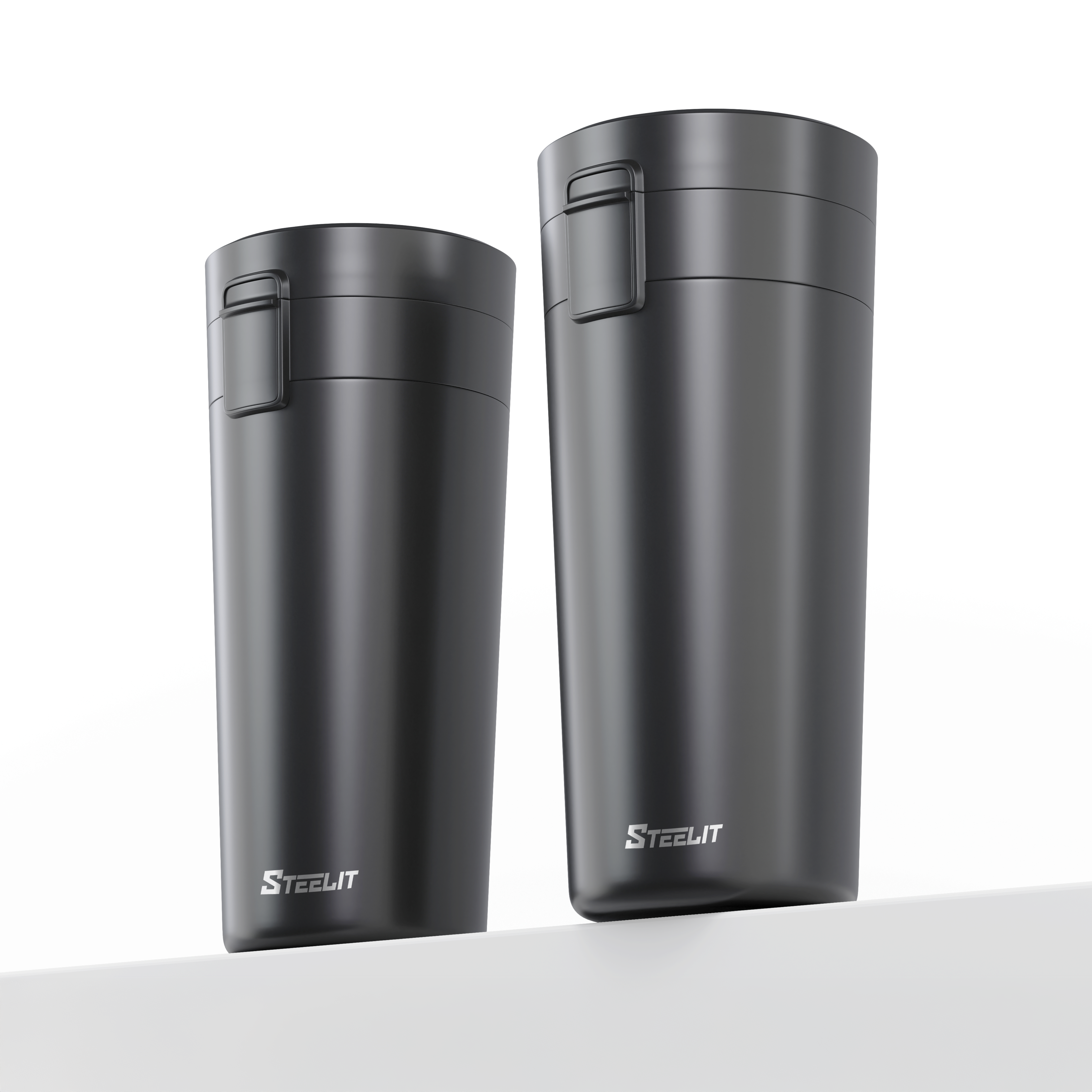 Stainless Steel Push Lock Mug