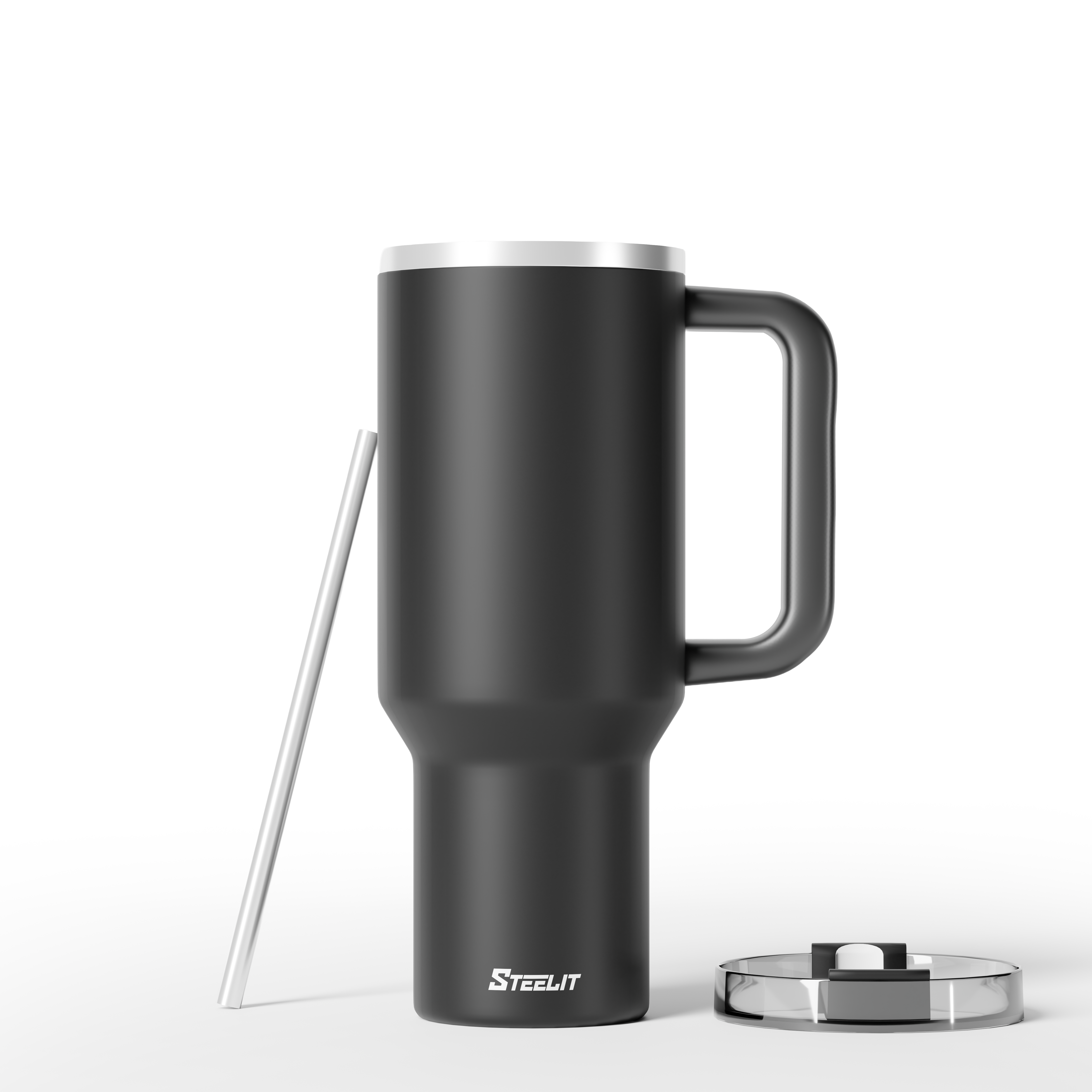 Tumbler Water Bottle with Lid and Straw 1.2L Stainless Steel